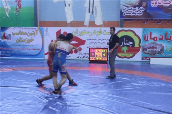 پایان رقابت های کشتی فرنگی نونهالان قهرمانی باشگاههای خوزستان (( گرامیداشت شهید کشتی گیر نوجوان بهنام محمدی)) / مسجدسلیمان: