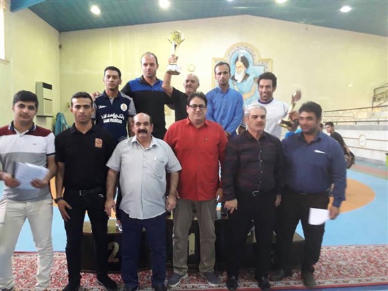 پایان رقابت های کشتی فرنگی جوانان قهرمانی باشگاههای خوزستان ((گرامیداشت هفته تربیت بدنی و ورزش))/اهواز:
