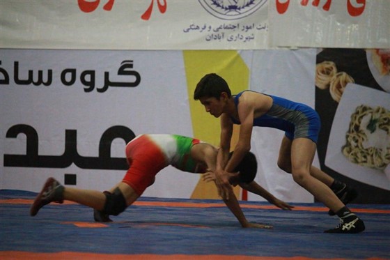 پایان رقابت های کشتی  آزاد انتخابی نونهالان خوزستان (( استعدادهای برتر -المپیاد نخبگان))/ اهواز :