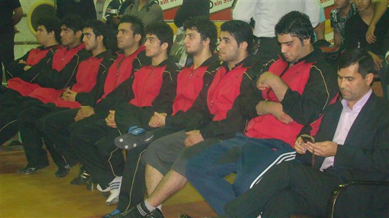 گزارش تصویری جشن قهرمانی تیم کشتی فرنگی فولاد اکسین خوزستان :