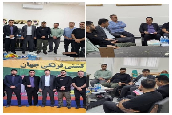 به منظور انعقاد تفاهم نامه بانک شهر مدیریت شعب استان و هیات کشتی خوزستان: