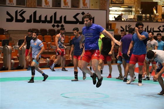 اردوی تیم ملی کشتی فرنگی امید / تهران :