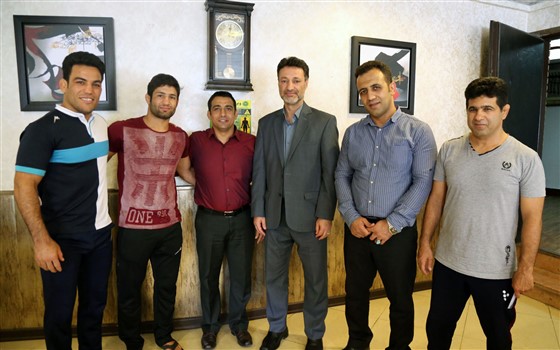 با حضور دکتر حمید بنی تمیم و مهندس کیانی زاده مدیر کل ورزش و جوانان استان خوزستان و در آستانه حضور در بازیهای المپیک 2016 ریو : :