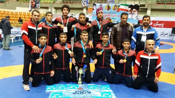 پایان کشتی فرنگی نوجوانان قهرمانی کشور (گروه الف) / بروجرد :
